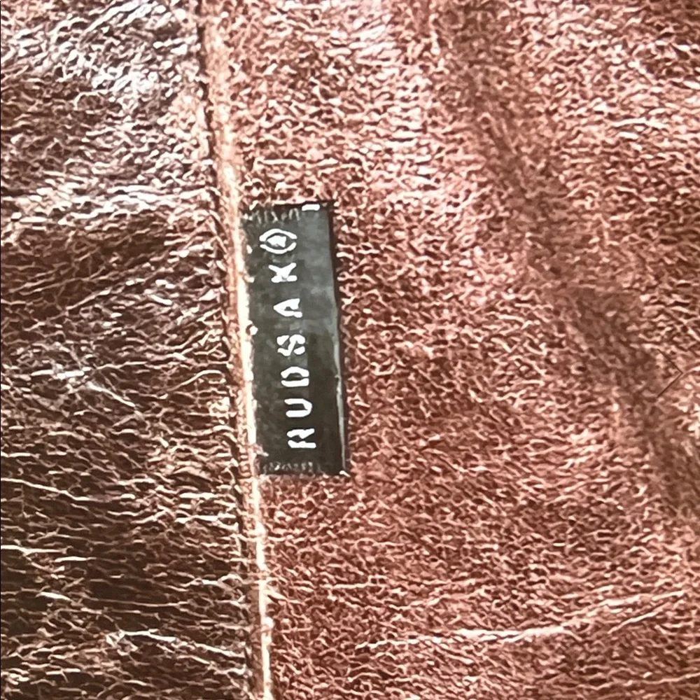 🎒RUDSAK — Distressed Leather Laptop Tote — Chocolate Brown — OS